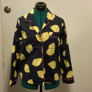Vintage Tommy Hilfiger Lemon Pj’s Med, 100%cotton  Black & Yellow Lemon Print.